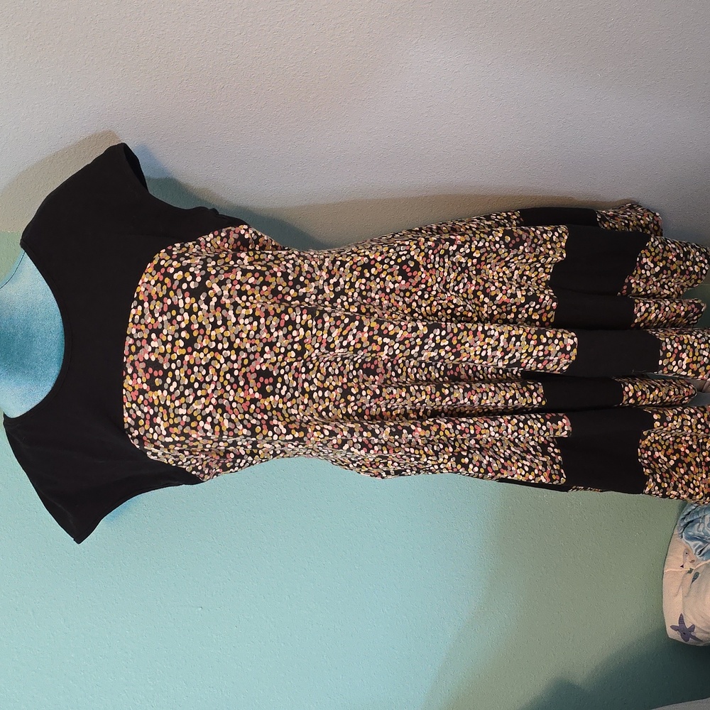 Effie's Heart The Napoli Dress with Multicolor Confetti Print XL